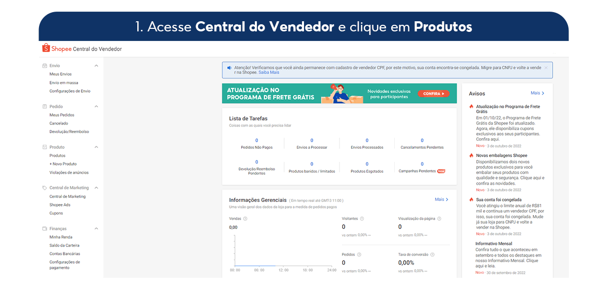 cadastrar GTIN Shopee